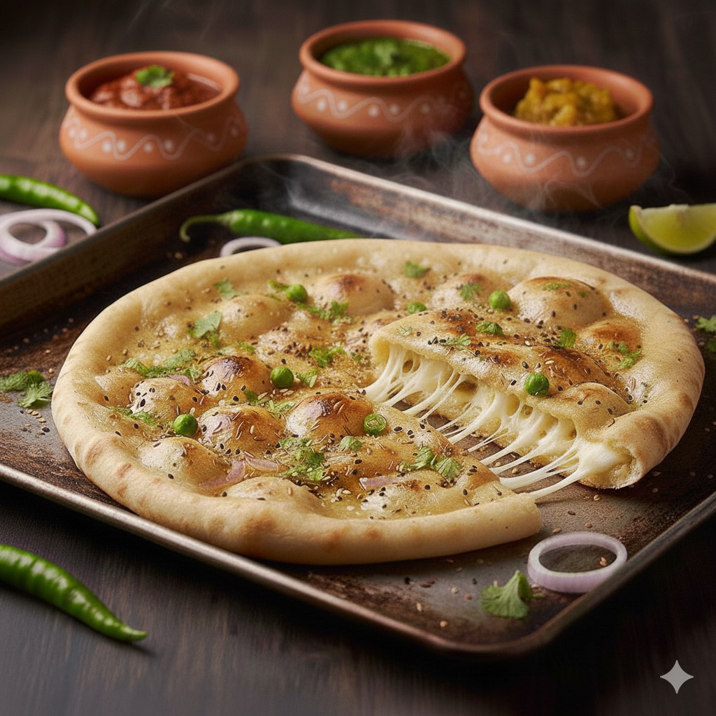 Cheese Chilli Garlic Naan